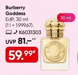 Galeria Burberry Goddess EdP Angebot