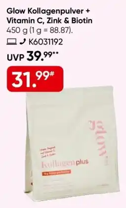 Galeria Glow Kollagenpulver + Vitamin C, Zink & Biotin Angebot