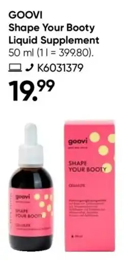 Galeria GOOVI Shape Your Booty Liquid Supplement Angebot