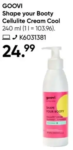 Galeria GOOVI Shape your Booty Cellulite Cream Cool Angebot