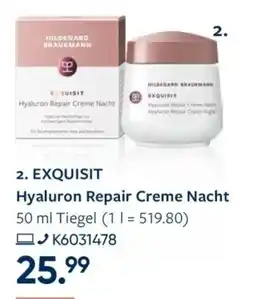 Galeria EXQUISIT Hyaluron Repair Creme Nacht Angebot