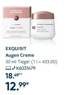 Galeria EXQUISIT Augen Creme Angebot