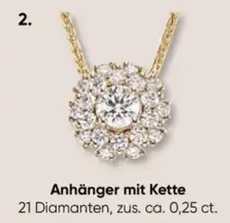 Galeria MONCARA Anhänger mit Kette Angebot