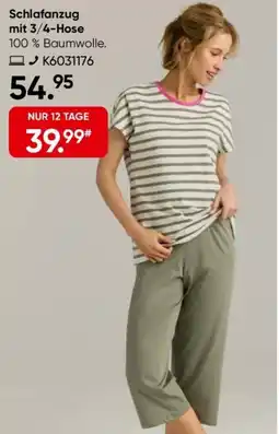 Galeria SCHIESSER Schlafanzug Angebot