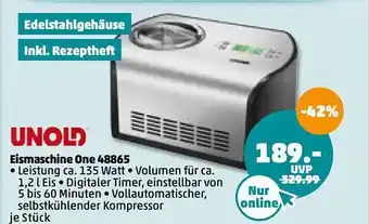 PENNY Unold Eismaschine One 48865 Angebot