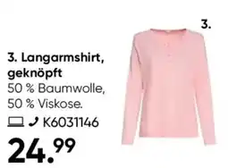 Galeria s.Oliver Langarmshirt, geknöpft Angebot