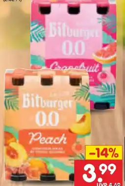 Netto Marken-Discount Bitburger Peach 0,0% Angebot