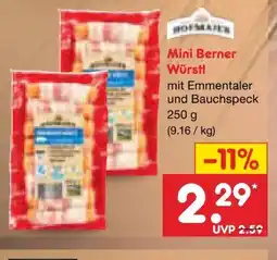 Netto Marken-Discount Hofmaier Mini Berner Würstl Angebot