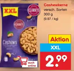 Netto Marken-Discount Clarky's Cashewkerne XXL Angebot