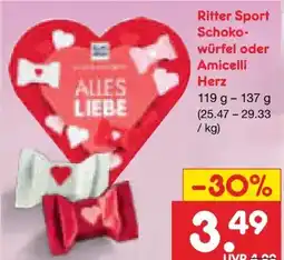Netto Marken-Discount Ritter Sport Schokowürfel Angebot