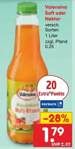 Netto Marken-Discount Valensina Saft Angebot