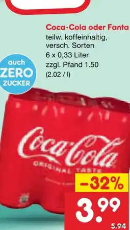 Netto Marken-Discount Coca-Cola Cola Angebot