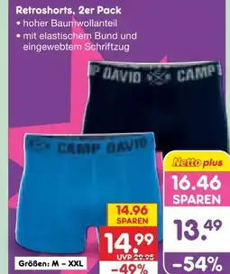 Netto Marken-Discount Camp David Herren Retroshorts 2er-Pack Angebot