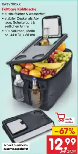 Netto Marken-Discount easy! MAXX Faltbare Kühltasche Angebot