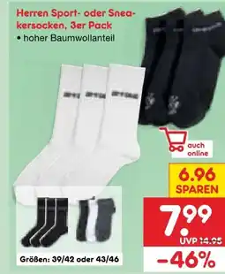Netto Marken-Discount Herren Sportsocken 3er-Paar Angebot