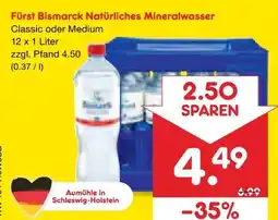 Netto Marken-Discount Fürst Bismarck Mineralwasser Angebot