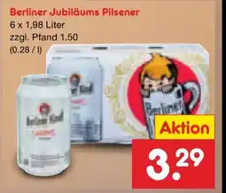 Netto Marken-Discount Berliner Kindl Jubiläums Pilsener Angebot