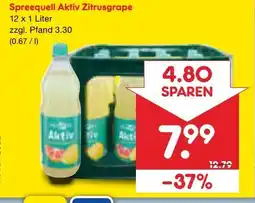 Netto Marken-Discount Spreequell Aktiv Zitrusgrape Angebot