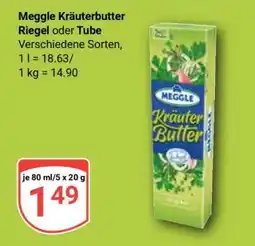 Globus Meggle Kräuterbutter Riegel oder Tube Angebot