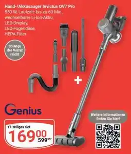 Globus Hand-/Akkusauger Invictus QV7 Pro Angebot