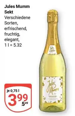 Globus Jules Mumm Sekt Angebot