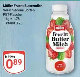 Globus MÜLLER Frucht- Buttermilch Angebot