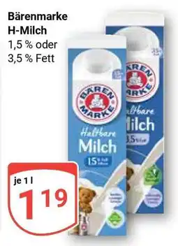 Globus Bärenmarke H-Milch Angebot