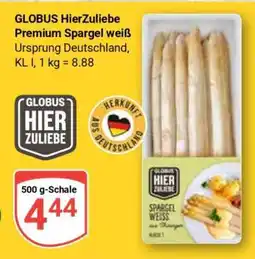 Globus GLOBUS HierZuliebe Premium Spargel weiß Angebot