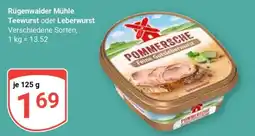 Globus RÜGENWALDER MÜHLE Teewurst oder Leberwurst Angebot