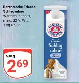 Globus BÄRENMARKE Frische Schlagsahne Angebot