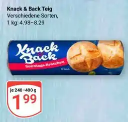 Globus Knack & Back Teig Angebot