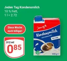 Globus Jeden Tag Kondensmilch Angebot