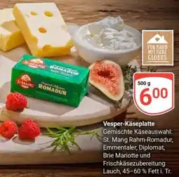 Globus Vesper Käseplatte Angebot