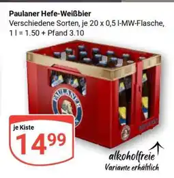Globus PAULANER Hefe-Weißbier Angebot
