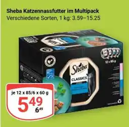 Globus Sheba Katzennassfutter im Multipack Angebot