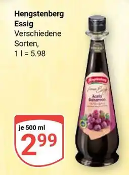 Globus Hengstenberg Essig Angebot