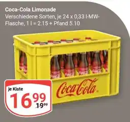 Globus Coca-Cola Limonade Angebot