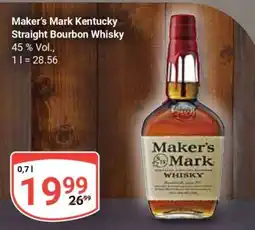 Globus MAKER'S MARK Kentucky Straight Bourbon Whisky Angebot