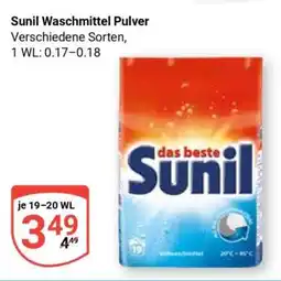 Globus Sunil Waschmittel Pulver Angebot