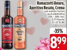 E-Center Ramazzotti Amaro, Aperitivo Rosato, Crema Angebot