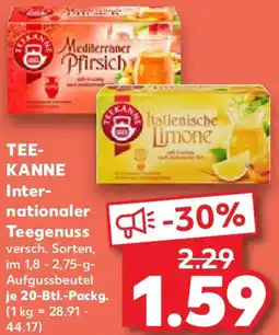 Kaufland TEEKANNE Internationaler Teegenuss Angebot
