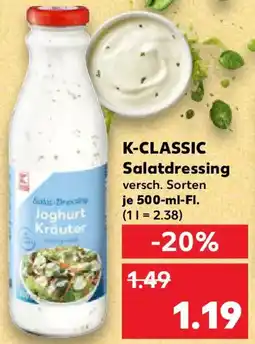 Kaufland K-CLASSIC Salatdressing Angebot