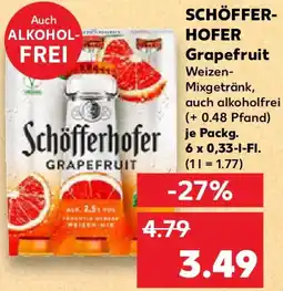 Kaufland SCHÖFFERHOFER Grapefruit Angebot