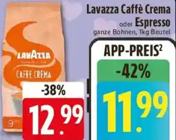 E-Center Lavazza Caffè Crema oder Espresso Angebot