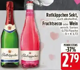 E-Center Rotkäppchen Sekt, Fruchtsecco oder Wein Angebot