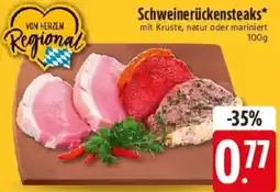 E-Center Schweinerückensteaks Angebot
