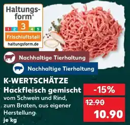 Kaufland K-WERTSCHÄTZE Hackfleisch gemischt Angebot
