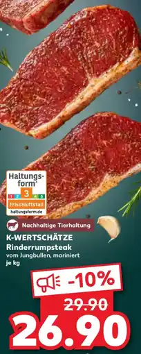 Kaufland K-WERTSCHÄTZE Rinderrumpsteak Angebot