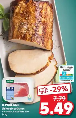 Kaufland K-PURLAND Schweinerücken Angebot