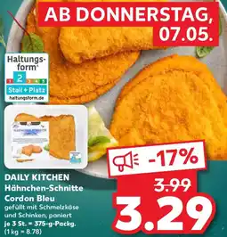 Kaufland DAILY KITCHEN Hähnchen-Schnitte Cordon Bleu Angebot